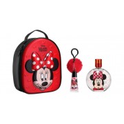 (K) MINNIE MOUSE 3.4 EDT SP + LIP GLOSS + ZIP CASE + KEY CHAIN