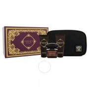 (L) VERSACE CRYSTAL NOIR 3.0 EDT SP + 3.4 B/L + 3.4 S/G + TRAVEL BAG