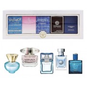 (L) VERSACE MINI COLLECTION EROS 0.17 EDT + POUR HOMME 0.17 EDT + EAU FRAICHE 0.17 EDT + BRIGHT CRYSTAL 0.17 EDT + DYLAN TURQUOISE 0.17 EDT