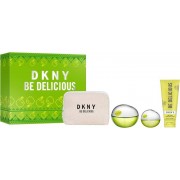 (L) DKNY BE DELICIOUS 3.4 EDP SP + 3.4 B/L + 0.33 EDP + POUCH